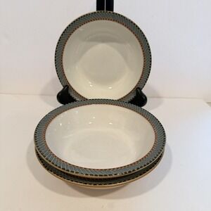 Vintage DENBY LUXOR 7" Soup Cereal Bowl Set of 3